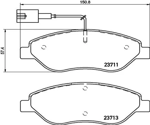 Brake Pad Set, disc brake (FK20209)