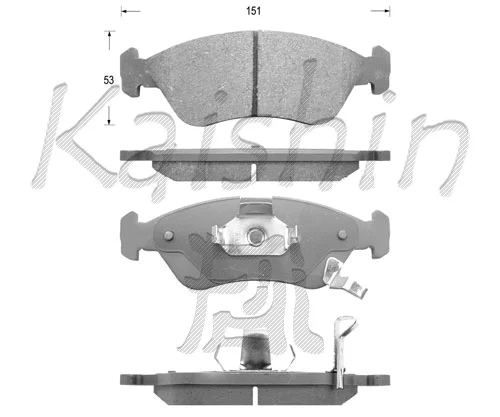 Brake Pad Set, disc brake (FK10135)