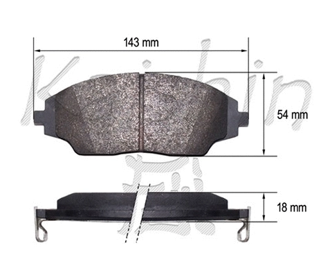 Brake Pad Set, disc brake (FK10188)