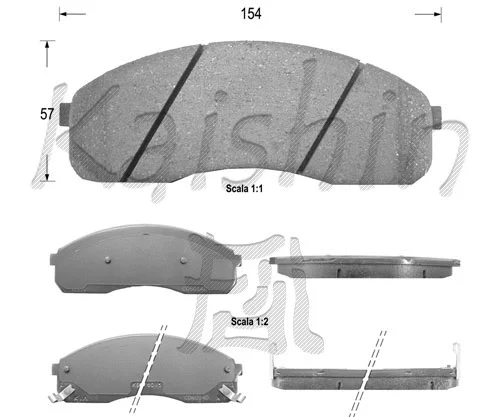 Brake Pad Set, disc brake (FK11166)