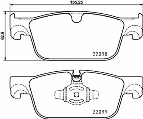Brake Pad Set, disc brake (FK20148)
