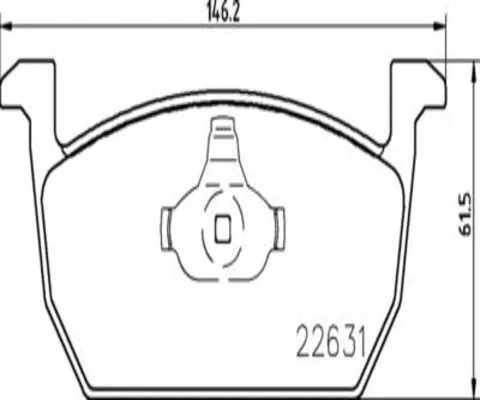 Brake Pad Set, disc brake (FK20185)