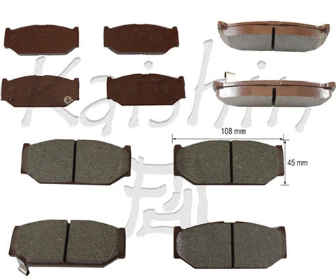Brake Pad Set, disc brake (FK9039)