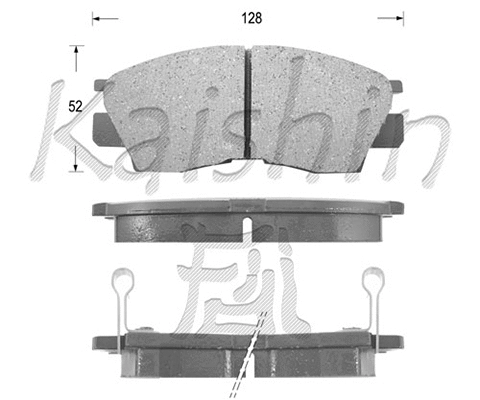 Brake Pad Set, disc brake (FK6021)