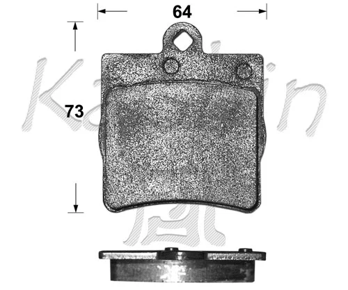 Brake Pad Set, disc brake (FK10111)