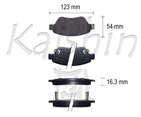 Brake Pad Set, disc brake (FK11227)