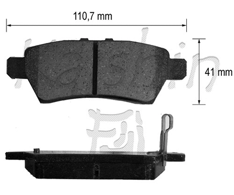 Brake Pad Set, disc brake (FK1272)