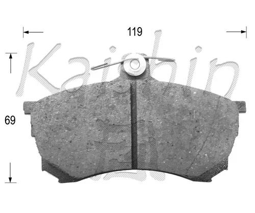 Brake Pad Set, disc brake (FK6102)