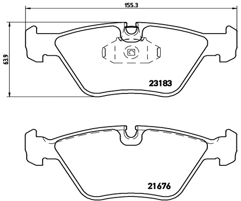 Brake Pad Set, disc brake (FK20106)