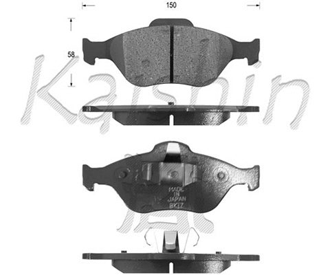 Brake Pad Set, disc brake (FK3120)