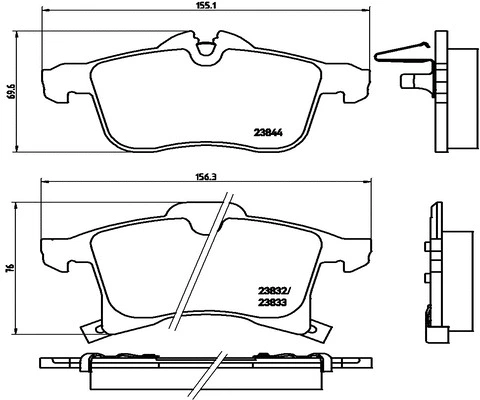 Brake Pad Set, disc brake (FK20014)