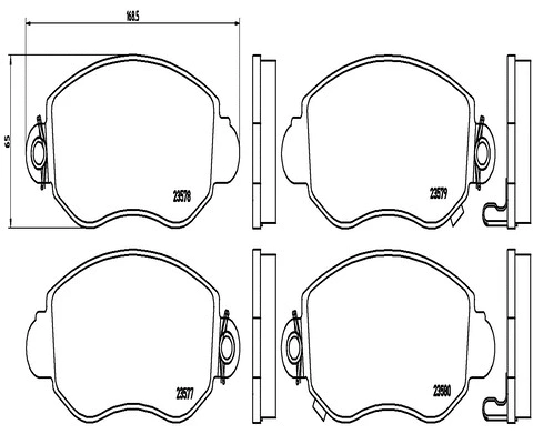 Brake Pad Set, disc brake (FK20287)