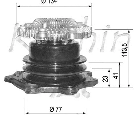 Water Pump, engine cooling (WPK204)