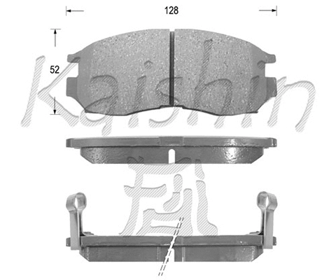 Brake Pad Set, disc brake (FK6043)