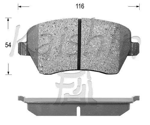 Brake Pad Set, disc brake (FK1261)