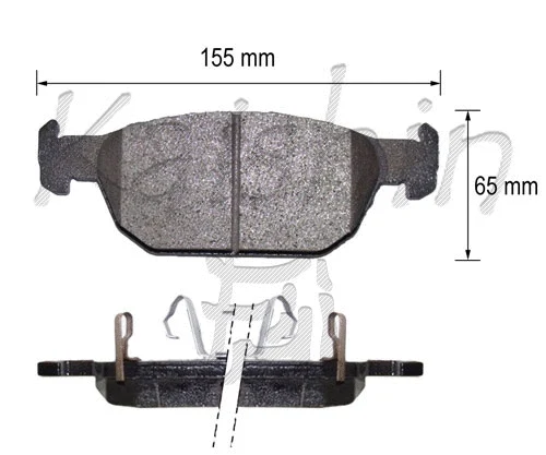 Brake Pad Set, disc brake (FK5165)