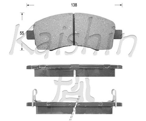Brake Pad Set, disc brake (FK7039)
