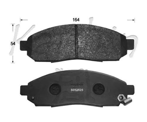 Brake Pad Set, disc brake (FK1267)
