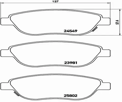 Brake Pad Set, disc brake (FK20027)