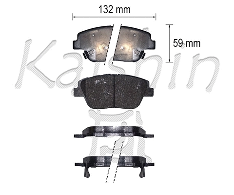 Brake Pad Set, disc brake (FK11302)