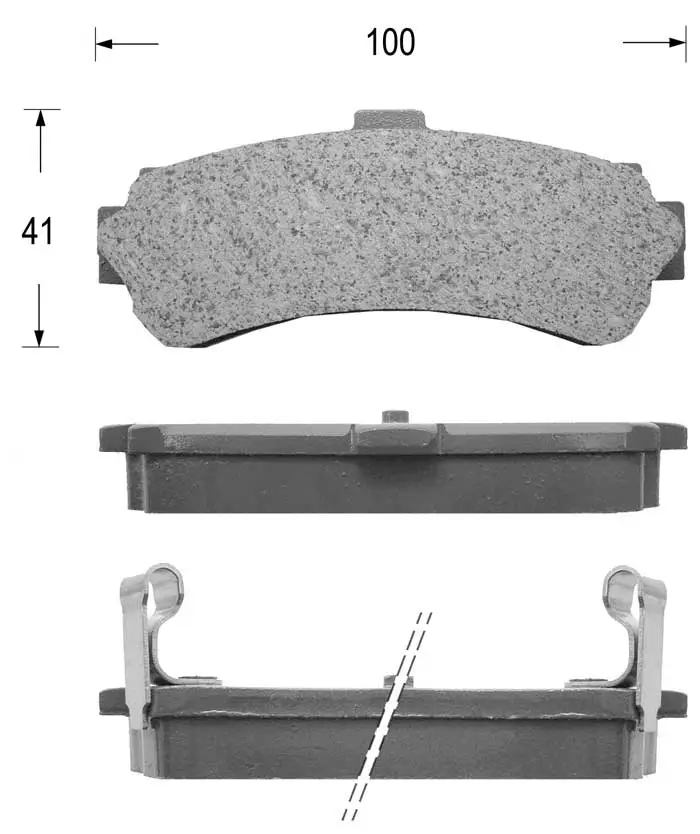 Brake Pad Set, disc brake (FK1205)