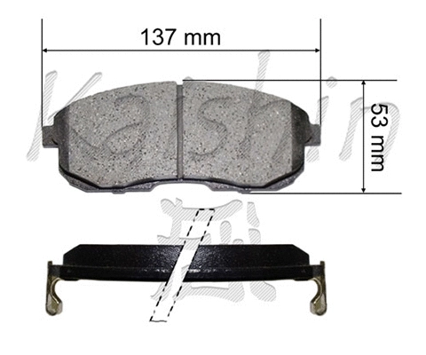 Brake Pad Set, disc brake (FK1110)