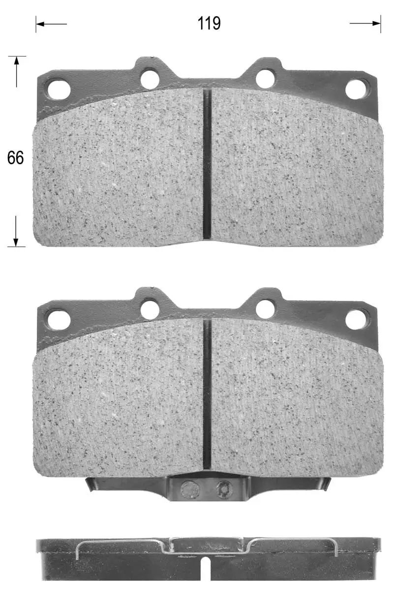 Brake Pad Set, disc brake (FK6075)