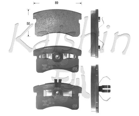 Brake Pad Set, disc brake (FK0015)