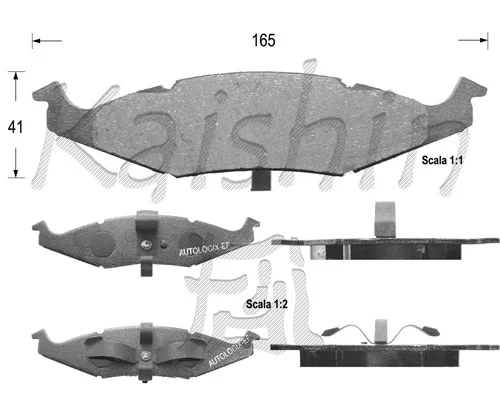 Brake Pad Set, disc brake (FK9976)
