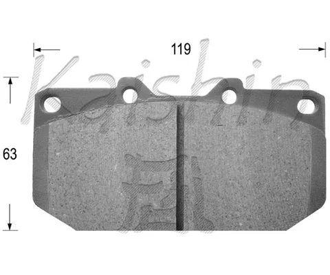 Brake Pad Set, disc brake (FK1178)