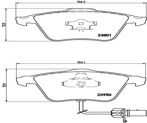 Brake Pad Set, disc brake (FK20240)