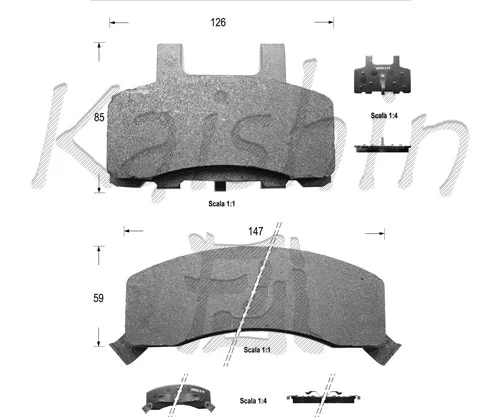 Brake Pad Set, disc brake (FK9981)