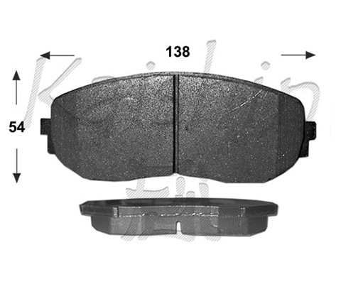 Brake Pad Set, disc brake (FK9044)