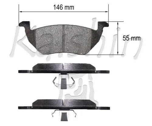 Brake Pad Set, disc brake (FK3151)