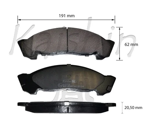 Brake Pad Set, disc brake (FK10224)
