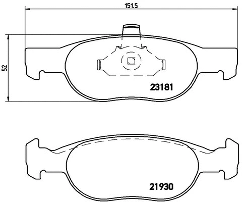 Brake Pad Set, disc brake (FK20212)