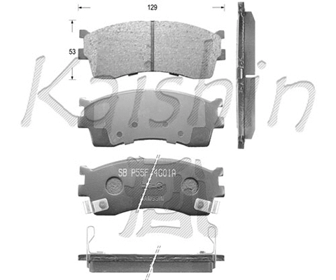 Brake Pad Set, disc brake (FK11126)