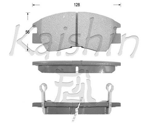 Brake Pad Set, disc brake (FK6018)