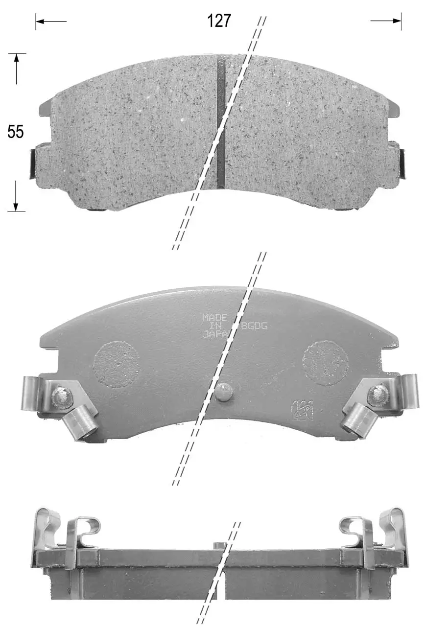 Brake Pad Set, disc brake (FK7011)