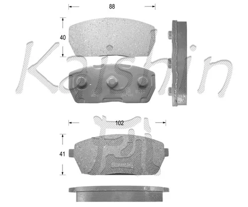 Brake Pad Set, disc brake (FK9017)