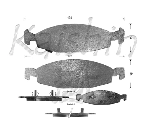 Brake Pad Set, disc brake (FK10025)