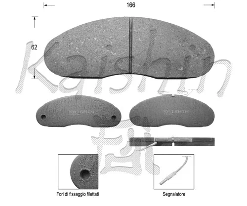 Brake Pad Set, disc brake (FK1269)