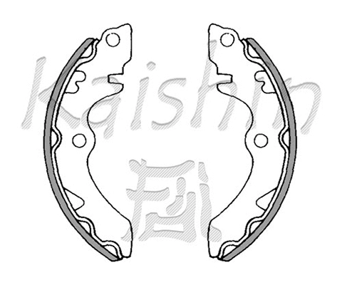 Brake Shoe Set, parking brake (K9902)