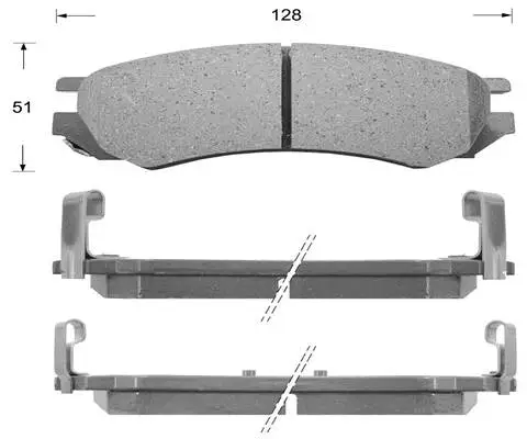 Brake Pad Set, disc brake (FK1197)