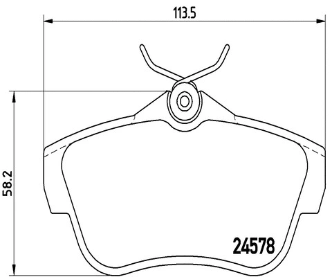 Brake Pad Set, disc brake (FK20068)