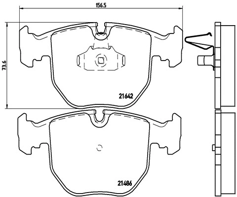 Brake Pad Set, disc brake (FK20119)