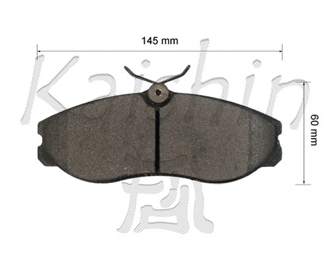 Brake Pad Set, disc brake (FK1213)