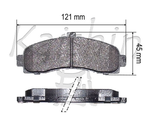 Brake Pad Set, disc brake (FK1191)
