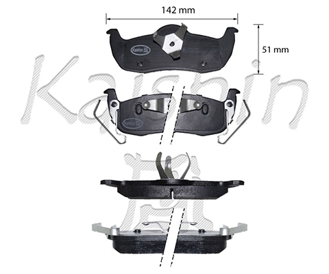 Brake Pad Set, disc brake (FK1313)