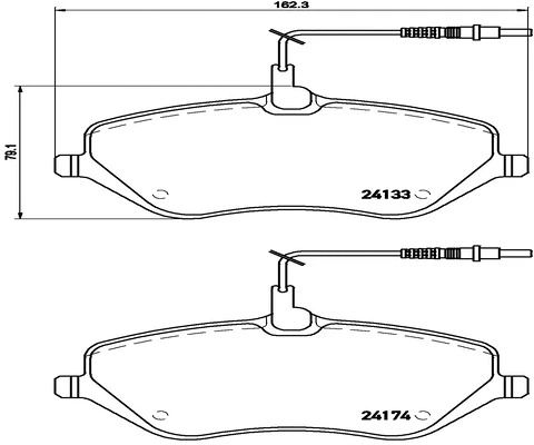 Brake Pad Set, disc brake (FK20012)